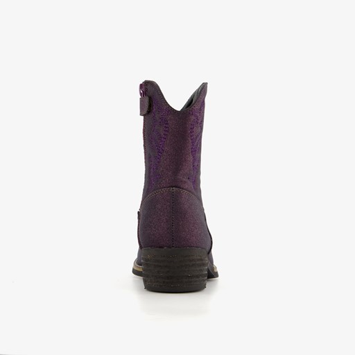 Meisjes western enkellaarsjes paars