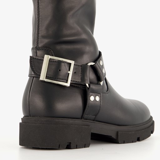 Hoge dames biker laarzen zwart