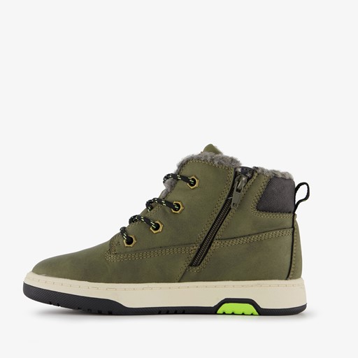 Gevoerde hoge jongens sneakers groen