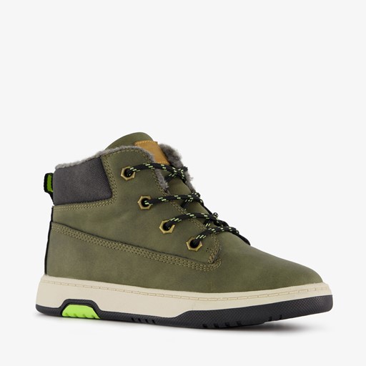 Gevoerde hoge jongens sneakers groen