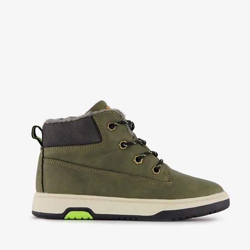 Gevoerde hoge jongens sneakers groen