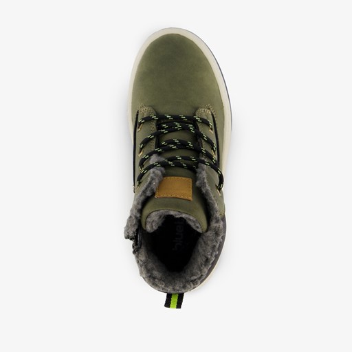 Gevoerde hoge jongens sneakers groen