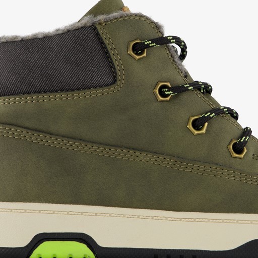 Gevoerde hoge jongens sneakers groen