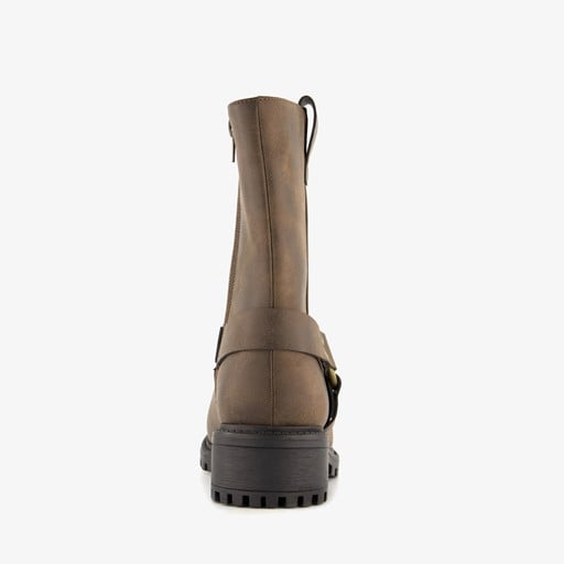 Dames biker boots bruin