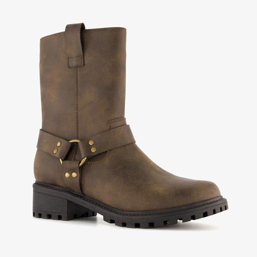 Dames biker boots bruin