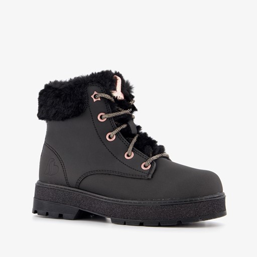 Street Glitz gevoerde veterboots zwart