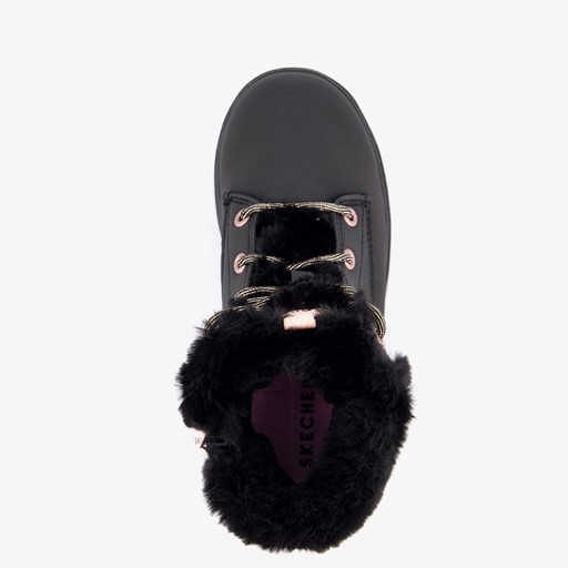 Street Glitz gevoerde veterboots zwart