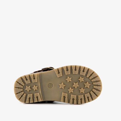 Jongens boots met smiley bruin