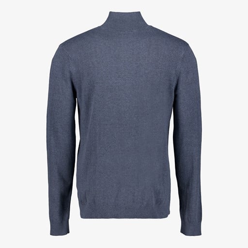 Heren trui met rits grijs