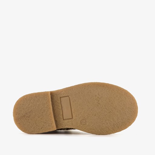 Gevoerde leren meisjes veterboots goud