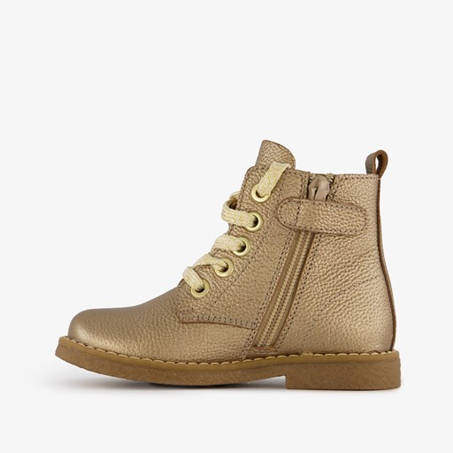Gevoerde leren meisjes veterboots goud