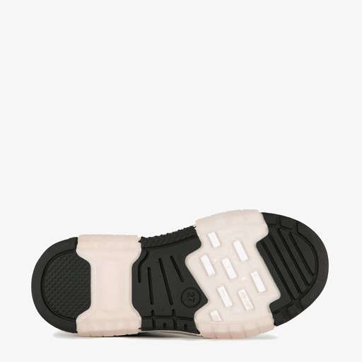 Hoge jongens sneakers blauw zwart