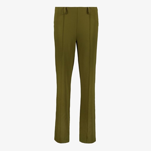 Dames pantalon met pinstripe groen