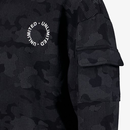 Jongens sweater met camouflage print