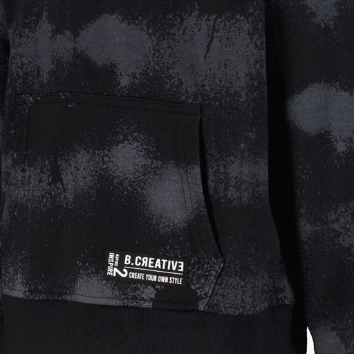 Jongens sweater zwart grijs
