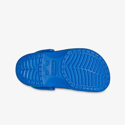 Baya Clog kinder klompen blauw dino