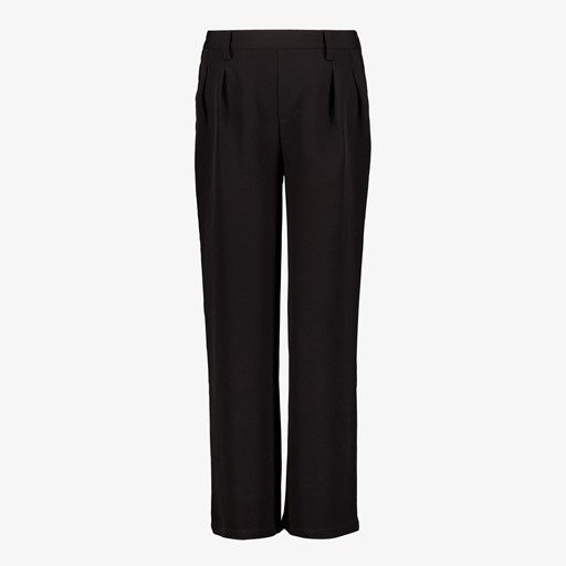 Meisjes wide leg pantalon zwart
