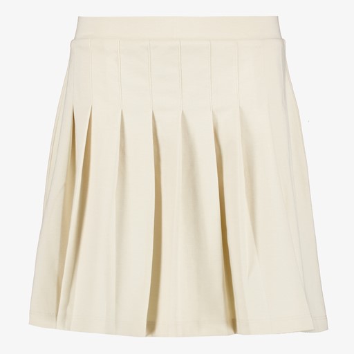 Meisjes plooirok beige