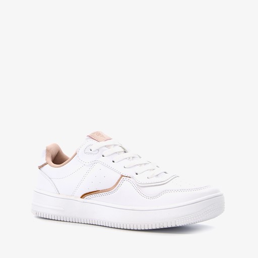 Dames sneakers wit roze