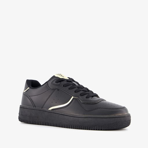 Dames sneakers zwart goud