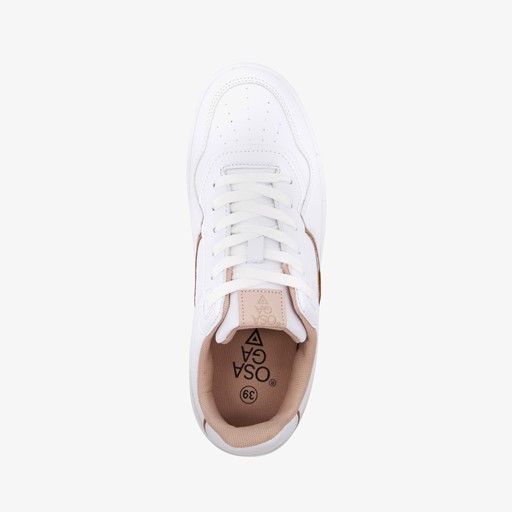 Dames sneakers wit roze