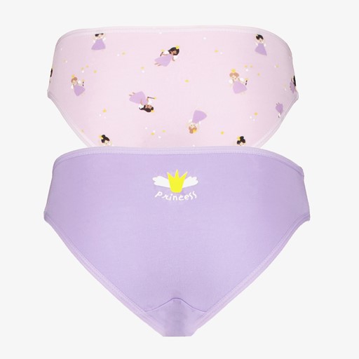 2-pack meisjes hipsters prinses lila
