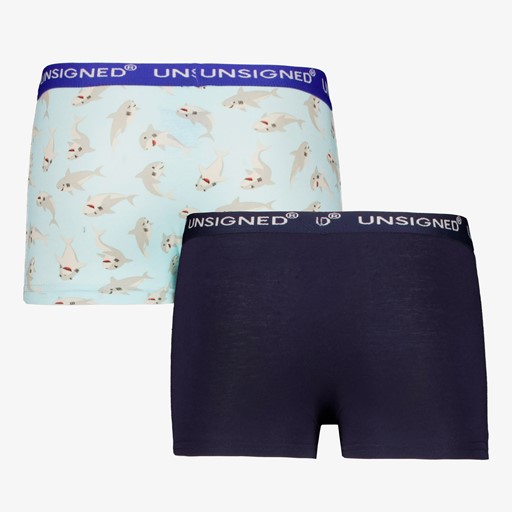 2-pack jongens boxershorts haaien