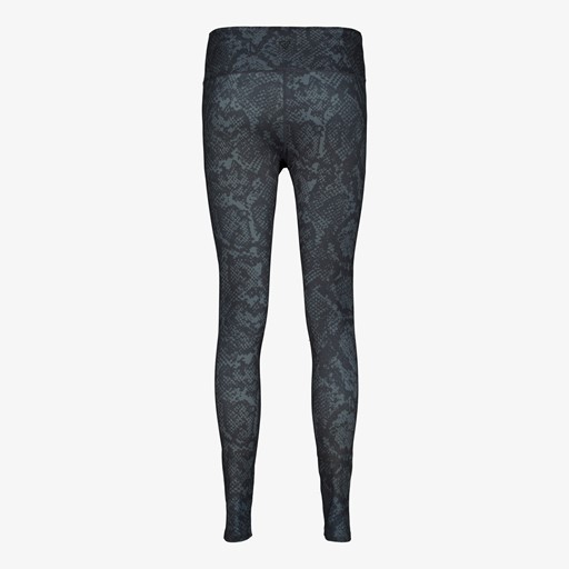 Dames sportlegging slangenprint grijs