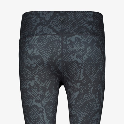 Dames sportlegging slangenprint grijs