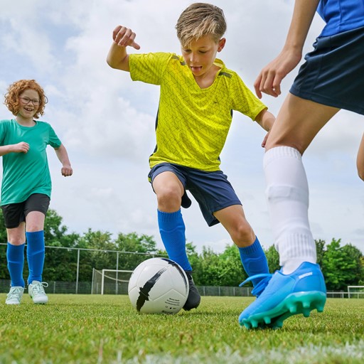 Dry jongens voetbal T-shirt geel zwart