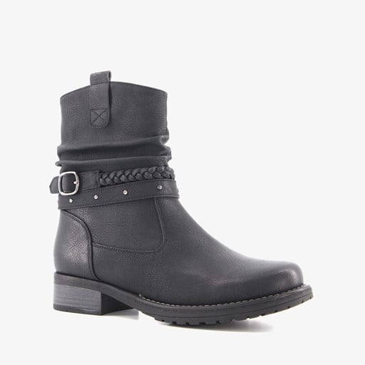 Dames enkellaarsjes zwart