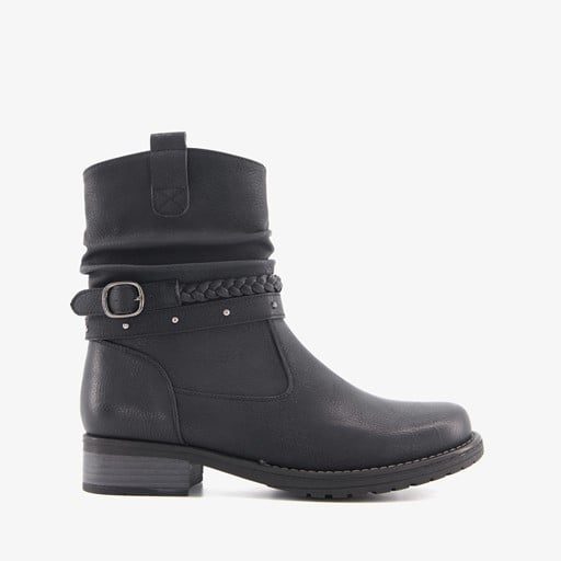 Dames enkellaarsjes zwart