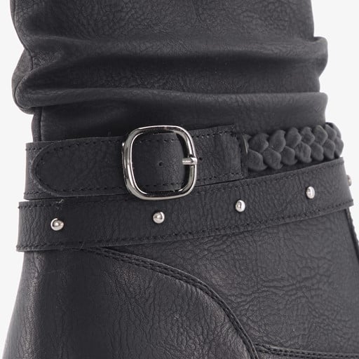 Dames enkellaarsjes zwart