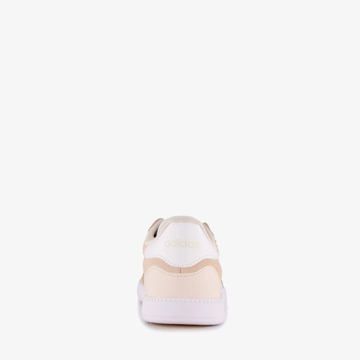 Breaknet suède dames sneakers roze wit