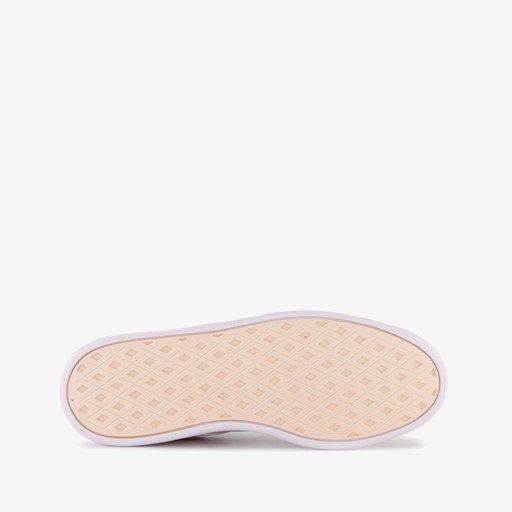 Breaknet suède dames sneakers roze wit