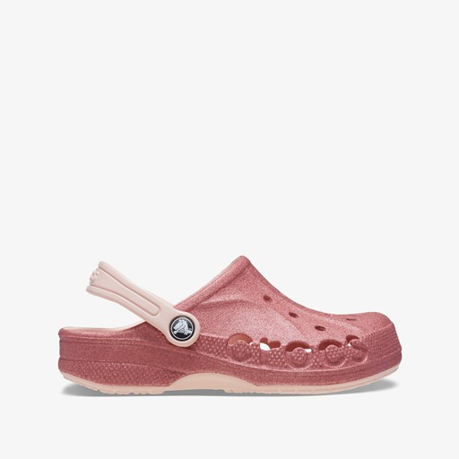 Baya Clog kinder klompen roze glitter
