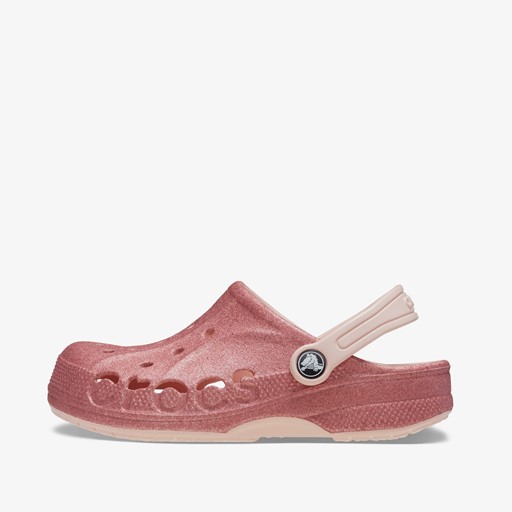 Baya Clog kinder klompen roze glitter