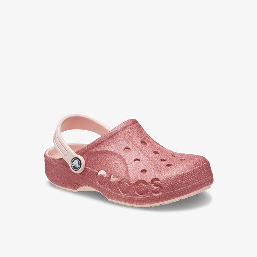 Baya Clog kinder klompen roze glitter