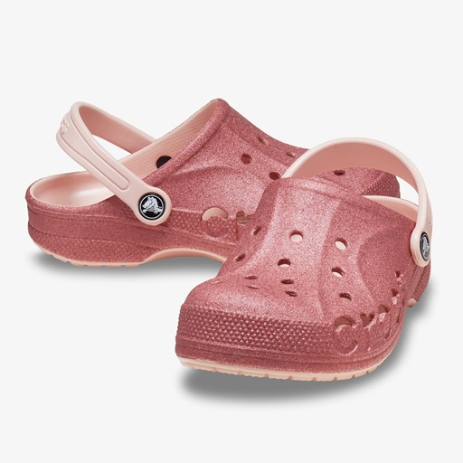 Baya Clog kinder klompen roze glitter