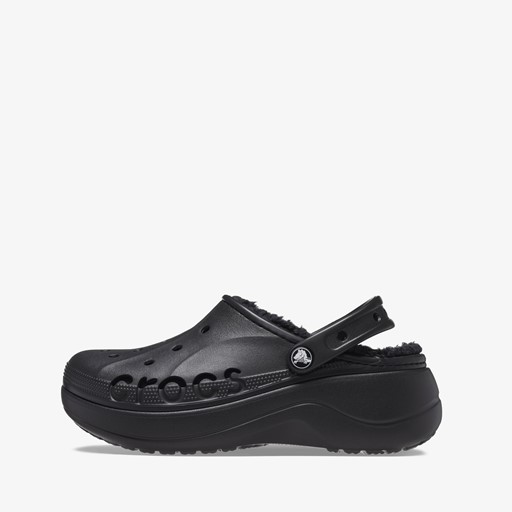 Baya Platform Lined dames klompen zwart