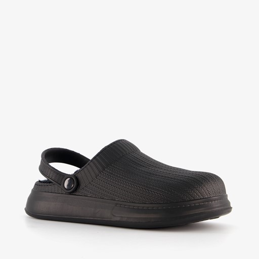 Dames tuinklompen gevoerd zwart