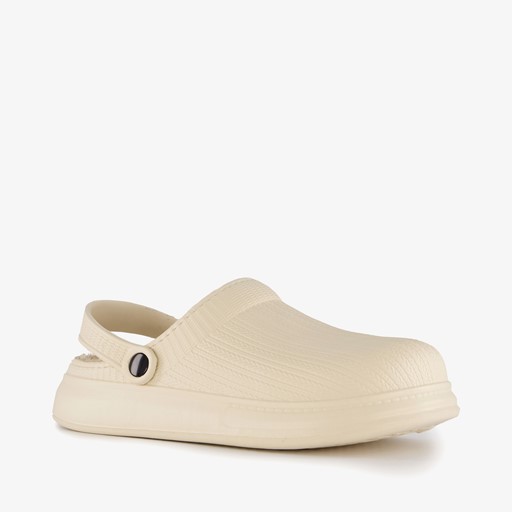 Dames tuinklompen gevoerd beige
