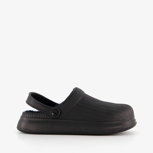 Dames tuinklompen gevoerd zwart