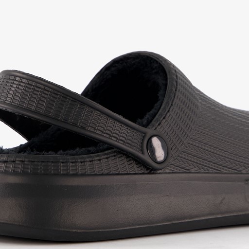 Dames tuinklompen gevoerd zwart