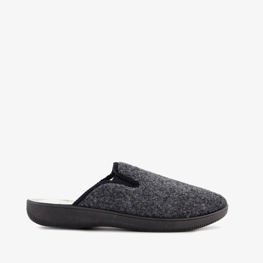 Heren pantoffels grijs