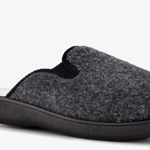 Heren pantoffels grijs