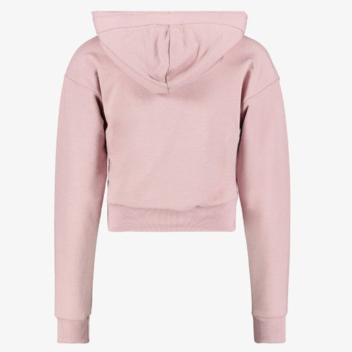 Cropped meisjes hoodie lichtroze