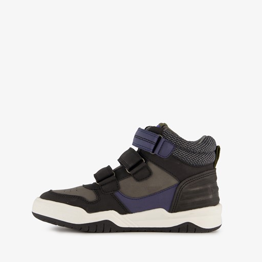 Hoge jongens sneakers zwart blauw