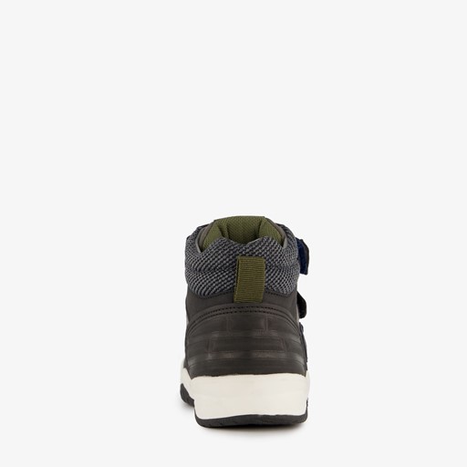 Hoge jongens sneakers zwart blauw