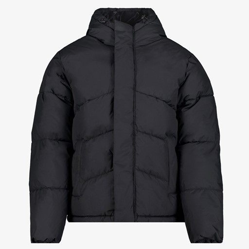 Gewatteerde heren winterjas zwart